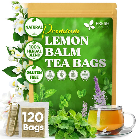 FreshDrinkUS, Premium 75 Mulberry Leaf Tea Bags, 100% Natural & Pure from Mulberry Leaves. Loose Leaf Herbal Tea. Made with Natural Material Tea Bags. No Sugar, No Caffeine, No Gluten, Vegan.