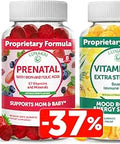 Lunakai Prenatal And Vitamin D3 Gummies Bundle Pregnancy Multivitamin Gummy With Iron and Folic Acid Immunity Bone And Mood Support Supplement For Adults