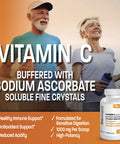 Buffered Vitamin C Powder Ascorbic Acid Buffered With Sodium Ascorbate Soluble Fine Crystals Promotes Healthy Immune System And Cell Protection Powerful Antioxidant 1 Pound (16 Ounces)