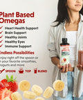 Barlean'S Omega Swirl Omega-3 Flax Oil Supplement Strawberry Banana 16 Fl Oz