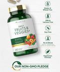Carlyle Fruits And Veggies Supplement | 250 Capsules | Made With 30 Fruits And Vegetables | Vegetarian, Non-Gmo, Gluten Free Supe