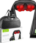 Cotsoco Cordless Shiatsu Neck And Shoulder Massager With Heat,Portable Massagers For Neck And Back,3D Deep Tissue Kneading Back Massager For Muscle Pain Relief,Perfect Gifts For Men And Woman