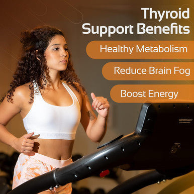 Cognitune Thyroid Support Complex Supplement - Thyroid Support for Women and Men - Boost Energy Focus Metabolism - Iodine Supplements for Thyroid + B12 Selenium Zinc Copper Ashwagandha L-Tyrosine & More