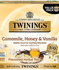 Twinings Lemon & Ginger, Caffeine-Free Herbal Tea Bags, 100 CT Box (1 Pack) | Spicy & Tangy, Ginger, Lemon Peel, Lemongrass, Blackberry Leaves, Soothe Digestion, 100 Foil Lined Individually Wrapped Bags