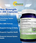 DHEA (100mg Max Strength, 200 Capsules) to Promote Balanced Hormone Levels for Women & Men - DHEA Supplement Pills to Support Healthy Metabolism, Libio, Brain, Immune Function & Pure Energy