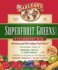 Barlean's Strawberry Kiwi Superfruit Greens Powder Daily Fruits and Veggies Superfood Supplement Green Antioxidant Blend and Fiber Super Power Smoothie Mix 9.52 Oz