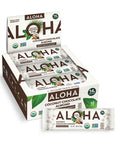ALOHA Organic Plant Based Protein Bars - Chocolate Coconut Almond Vegan Low Sugar Gluten-Free Low Carb Non-GMO No Stevia No Erythritol - 12 Count (Pack of 1)