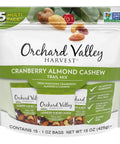 Orchard Valley Harvest Honey Roasted Mixed Nuts, 1 Ounce Bags (Pack of 15), Almonds, Peanuts, Pecans, and Cashews, Gluten Free, Non-GMO, No Artificial Ingredients