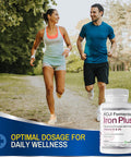 Koji Fermented Iron Plus - Iron Supplement With Vitamin C, Vitamin D3 And Folate For Blood Support, Easily Absorbed And Bioavailable, Stomach Friendly, Vegan, Non-Gmo - 60 Capsules