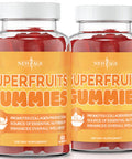 SuperFruits Gummies by NEW AGE - Helps Improves Collagen for Hair, Skin, Nails & Wrinkles - Vegan Collagen Vitamin Gummy - Pack with Vitamins and Nutrients - Non-GMO, Gluten-Free - 120 Count - 2 Pack