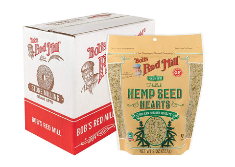 Bob's Red Mill Hemp Seed Hearts - 8 Ounce (Pack of 1), Raw and Shelled, 10g Plant Based Protein, Non GMO, Vegan, Keto, Paleo, Gluten Free