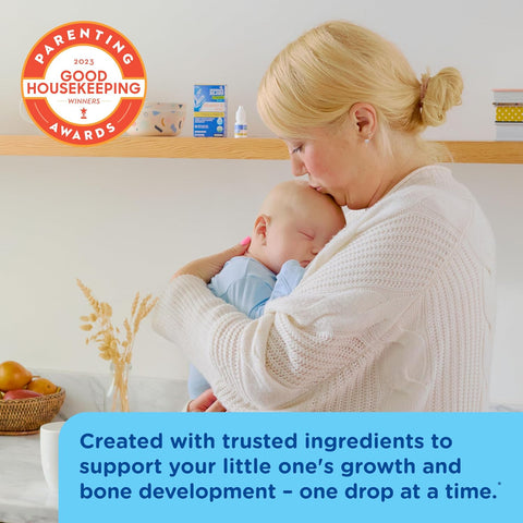 Mommys Bliss Organic Baby Vitamin D Drops Promotes Healthy Growth and Bone Development Age Newborn+ 0.11 Fl Oz (100 Servings) Pack of 2