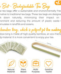 FreshDrinkUS, Premium 50 Mulberry Leaf Tea Bags, 100% Natural & Pure from Mulberry Leaves. Herbal Tea. Made with Natural Material Tea Bags. No Sugar, No Caffeine, No Gluten, Vegan.