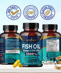 Omega 3 Fish Oil 2500mg Supplement by New Age ÃƒÂ¢Ã¢â€šÂ¬Ã¢â‚¬Å“ Immune & Heart Support ÃƒÂ¢Ã¢â€šÂ¬Ã¢â‚¬Å“ Promotes Joint, Eye, Brain & Skin Health - Non GMO 90 Softgels - EPA, DHA Fatty Acids Gluten Free