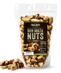 Premium Wild Harvested Raw Brazil Nuts, 1 lb (16oz) ÃƒÂ¢Ã¢â€šÂ¬Ã¢â‚¬Å“ High Selenium, Batch Tested Peanut & Gluten Free, Non-GMO, Kosher, Resealable Bag