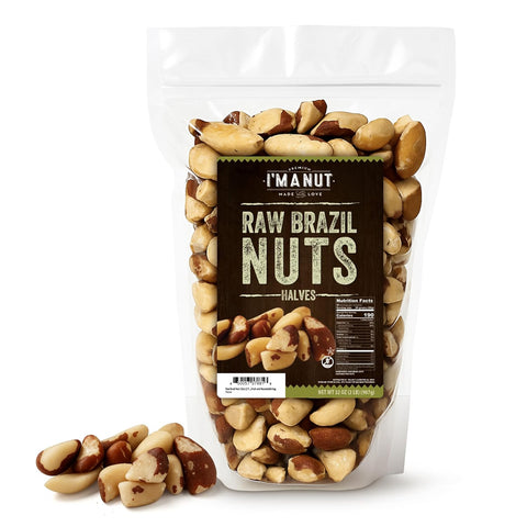 Premium Wild Harvested Raw Brazil Nuts, 1 lb (16oz) ÃƒÂ¢Ã¢â€šÂ¬Ã¢â‚¬Å“ High Selenium, Batch Tested Peanut & Gluten Free, Non-GMO, Kosher, Resealable Bag
