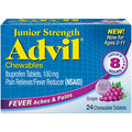 Junior Chewable Tablets, Grape 100mg, 24 Tablets Each (Pack of 4)