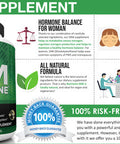 Nutrivein DIM Supplement 400mg Diindolylmethane Plus Bioperine - Maintain Hormone Balance with Estrogen for Menopause and Middle Age - Supports Acne and PCOS Treatment Men & Women