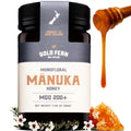 Gold Fern Honey - Raw New Zealand Manuka Honey | 1.1lb Monofloral MGO 200+ | Pure, Natural, Unpasteurized, and Unfiltered Superfood Honey, Traceable from Hive to Hand.