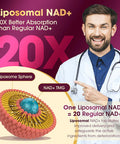 Nad Supplement 2464Mg, Liposomal Nad+ Supplement With Resveratrol, Nad Resveratrol Supplement - Boost Nad+ For Aging Defense, Energy, Focus - Ultra Antioxidant Capsules 166