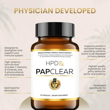 Hpd Rx Papclear Physician Formulated | All Natural Immune Support Supplement | Advanced Powerful Immunity Booster | 90 Capsules | Pack Of 1