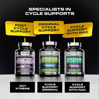 Iron Labs Nutrition : Cycle Support Plus Nac (N-Acetyl-L-Cysteine) - On Cycle Support Supplements For Men - With N Acetyl L Cysteine, Milk Thistle, Hawthorne Berry And More (120 Capsules)