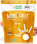 Health Garden Monk Fruit Sweetener, Golden, 15oz Bag ÃƒÂ¢Ã¢â€šÂ¬Ã¢â‚¬Å“ 1:1 Monk Fruit Sugar Substitute with Erythritol ÃƒÂ¢Ã¢â€šÂ¬Ã¢â‚¬Å“ Zero Calorie Monkfruit Sweetener Pure ÃƒÂ¢Ã¢â€šÂ¬Ã¢â‚¬Å“ Ideal for Baking, Keto Friendly, Non-GMO, Kosher