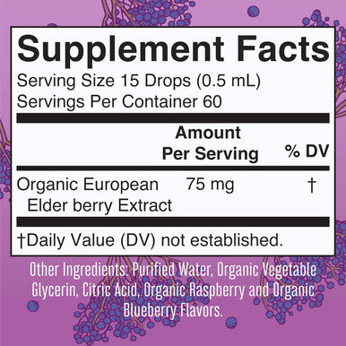 Maryruth Organics Cocomelon Kids Elderberry Syrup USDA Organic Elderberry Sugar Kids Immune Support Supplement for Ages 4-13 Years Clean Label Project Verified Vegan Gluten 1 Fl Oz