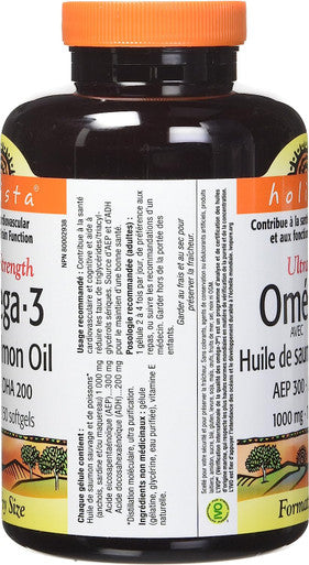 Holista Extra Strength Omega-3 with Wild Salmon Oil Softgels