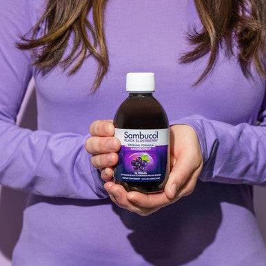 Sambucol Black Elderberry Syrup - Sambucus Elderberry Syrup, Black Elderberry Liquid, Immune Support, Elderberry Syrup For Kids And Adults, High Antioxidants, Gluten - Original Formula, 4 Fl Oz