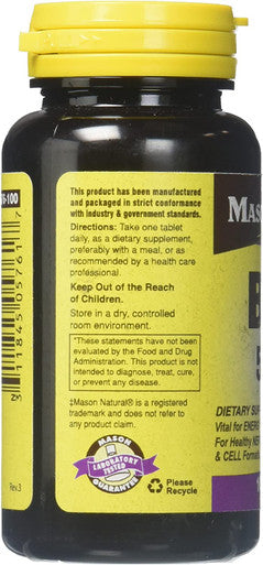 Mason Vitamins B 12 500 mcg Tablets, 60 Count