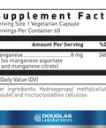 Douglas Laboratories Manganese | Essential Trace Element For Support Of Bone And Cartilage Health | 60 Capsules