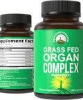 Peak Performance Grass Fed Beef Organ Complex (180 Capsules) Desiccated Organs Superfood Pills Rich In Antioxidants, Enzymes, Vit
