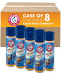Arm & Hammer Fabric And Carpet Foam Deodorizer Professional Aerosol Fresh Scent 15 Fl Oz (Case Of 8)