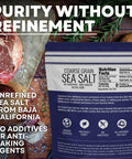 Sea Salt Superstore Coarse Sea Salt for Grinder Refill Coarse Grain her Salt Non-Iodized Coarse Salt for Cooking Mineral-Rich Unrefined Baja Salt 5 lb Bag