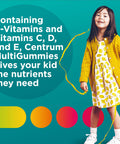 Centrum Kids Multivitamin Gummies Tropical Punch Made With Natural Flavors 110 Count 110 Day Supply