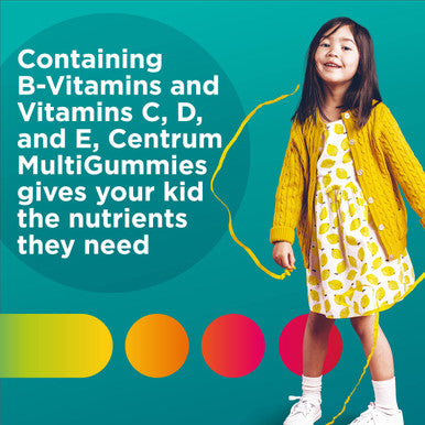 Centrum Kids Multivitamin Gummies Tropical Punch Made With Natural Flavors 110 Count 110 Day Supply