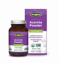 Flora Acerola Powder Daily Immune Booster with Vitamin C Gluten Free Vegan Vitamin C Antioxidant Powder 1.7oz. Glass Bottle