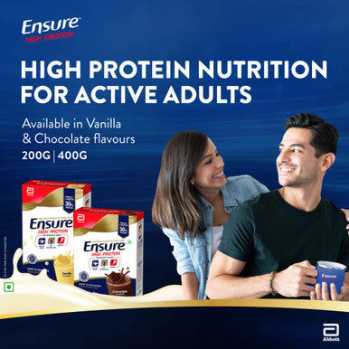 Ensure High Protein Drink For Physically Active Adults - Vanilla 200G Gm Red