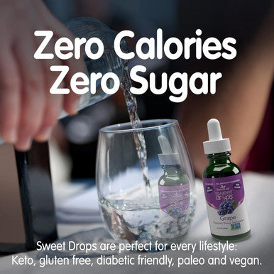 Sweetleaf Sweet Drops Liquid Stevia Sweetener Grape 2 Ounce