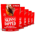 SkinnyDipped Dark Chocolate Cocoa Almonds, Healthy Snack, Plant Protein, Gluten Free, 3.5 oz Resealable Bags (Pack of 5)