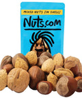 Nuts.com Mixed Nuts in Shell, No Brazil Nuts - 3 lb Bag, Natural, Includes Walnuts, Hazelnuts, Pecans, Almonds - Healthy Snack Sampler for Squirrels