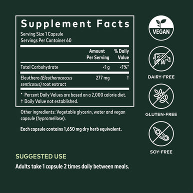 Eleuthero Root 60 Liquid Phyto-Caps by Gaia Herbs