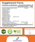 Aitnaturals Probiotics Women's-50 Billion (30 Capsules) | 15 Probiotics + Organic Prebiotic Fiber Promotes Digestive Wellness Support Immune System Bloating Bowel Movement Vaginal & Urinary Health