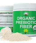 Organic Prebiotic Fiber 3 In 1 Vegan Powder For Gut Health Supplement