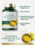 Carlyle Evening Primrose Oil Capsules 1000Mg | 80 Softgels | Non-Gmo & Gluten Free