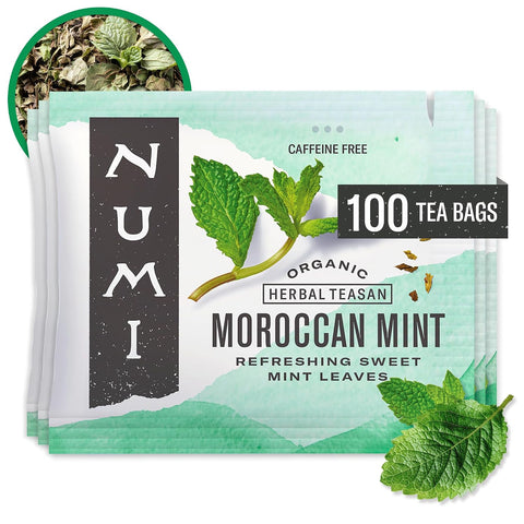 Numi Organic Matcha Toasted Rice Tea, 100 Green Tea Bags, Medium Caffeine