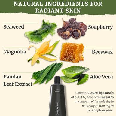 Masaroo Organic Face Wash: Hydrating Foaming Cleanser - Aloe Vera Cleanser With Vitamin C E - Gentle Face Wash For Sensitive Skin & All Skins - Anti Aging Daily Facial Wash - 125g