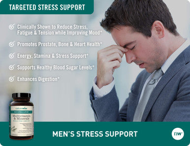 Naturewise Multivitamin For Men'S Daily Stress Support With Sensoril Ashwagandha And 22 Essential Nutrients (Packaging May Vary)