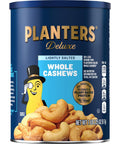 PLANTERS Deluxe Lightly Salted Cashews Party Snacks PlantBased Protein Quick Snack for Adults After School Snack Flavored with Sea Salt Kosher 1lb 2.25oz